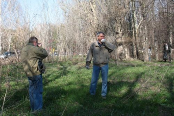 Фоторепортер Сергей Павлович Мыльников за работой